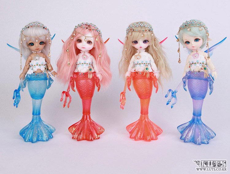 Tiny Delf MERMAID - period limit item!
With LUTS exclusive design, possible to stand by itself!
Check the detail, hurry to order before 26th Nov. 
eluts.com
#LUTS  #BJD #lutsdoll #TinyDelf #MermaidDoll #LUTStyltyl #LUTSalice