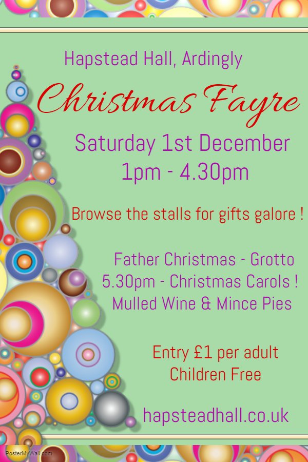 One month today ! at Hapstead Hall.....part 1

Saturday 1st December