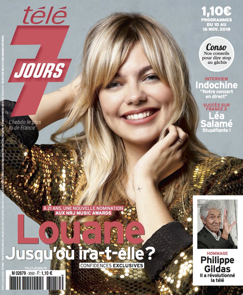 jeremyparayre's tweet photo. Son clip avec @jdoreofficiel, ses chansons de Noël sur la réédition de son album, les #NMA @NRJMusicAwards : la talentueuse @louane est en Une de @Tele7 dès lundi ✨ https://t.co/HlPGXWU3Od