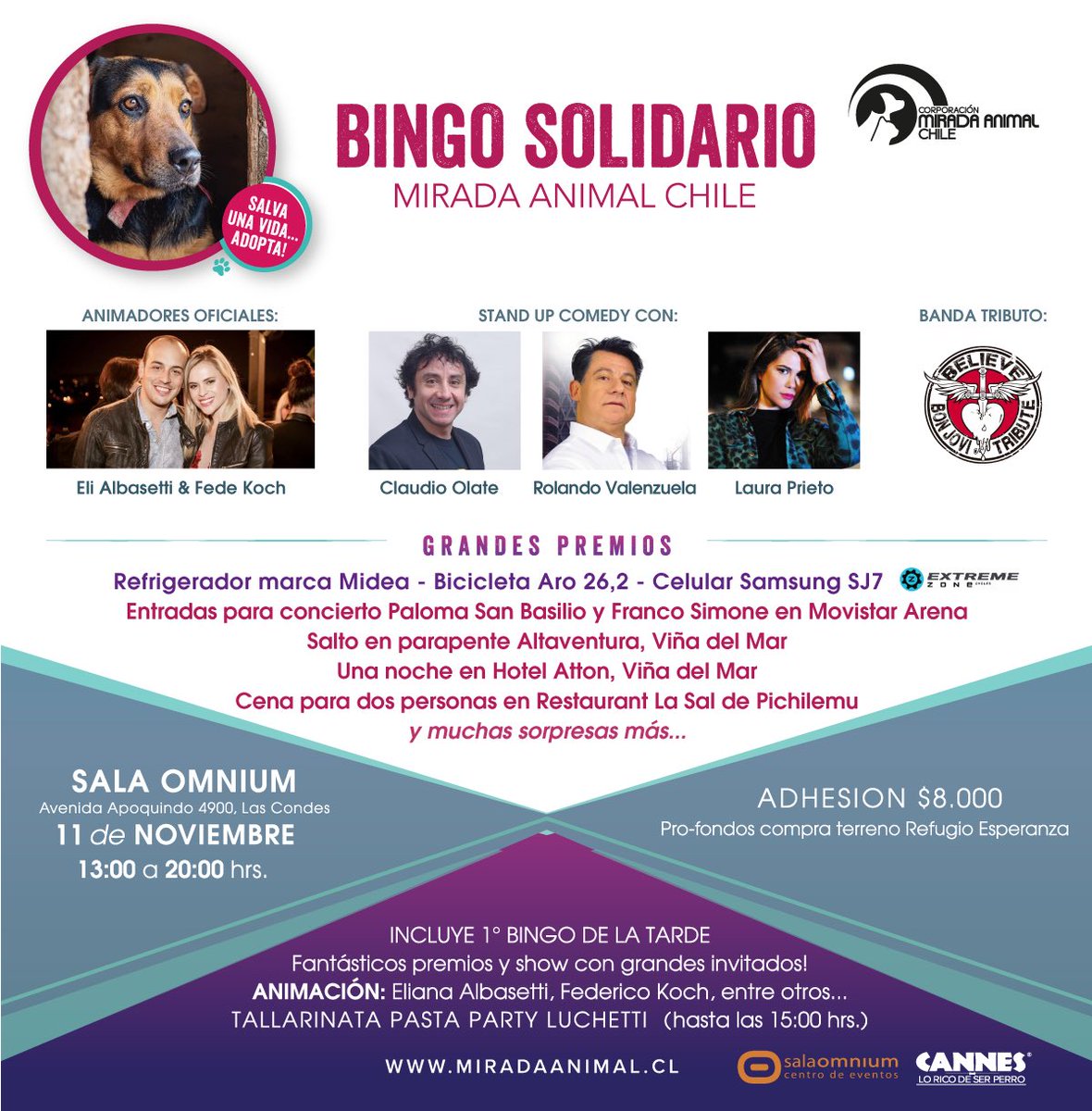 ‼️TODOS INVITADOS‼️VENTA DE ENTRADAS miradaanimal.cl/bingo AYUDANOS A SEGUIR AYUDANDO 120 🐶 ESPERAN X UN HOGAR/REFUGIO ESPERANZA <a href="/KarendTV/">Karen Doggenweiler L</a> <a href="/Karol_LuceroV/">Karol Jesús Lucero V.</a> <a href="/AnimalParaiso/">AnimalParaíso</a> <a href="/kattykowaleczko/">Katty Kowaleczko</a> <a href="/Catavallejos/">•C a T a L i n a• ॐ</a> @quiltrosmagazin @fco_pulgar
