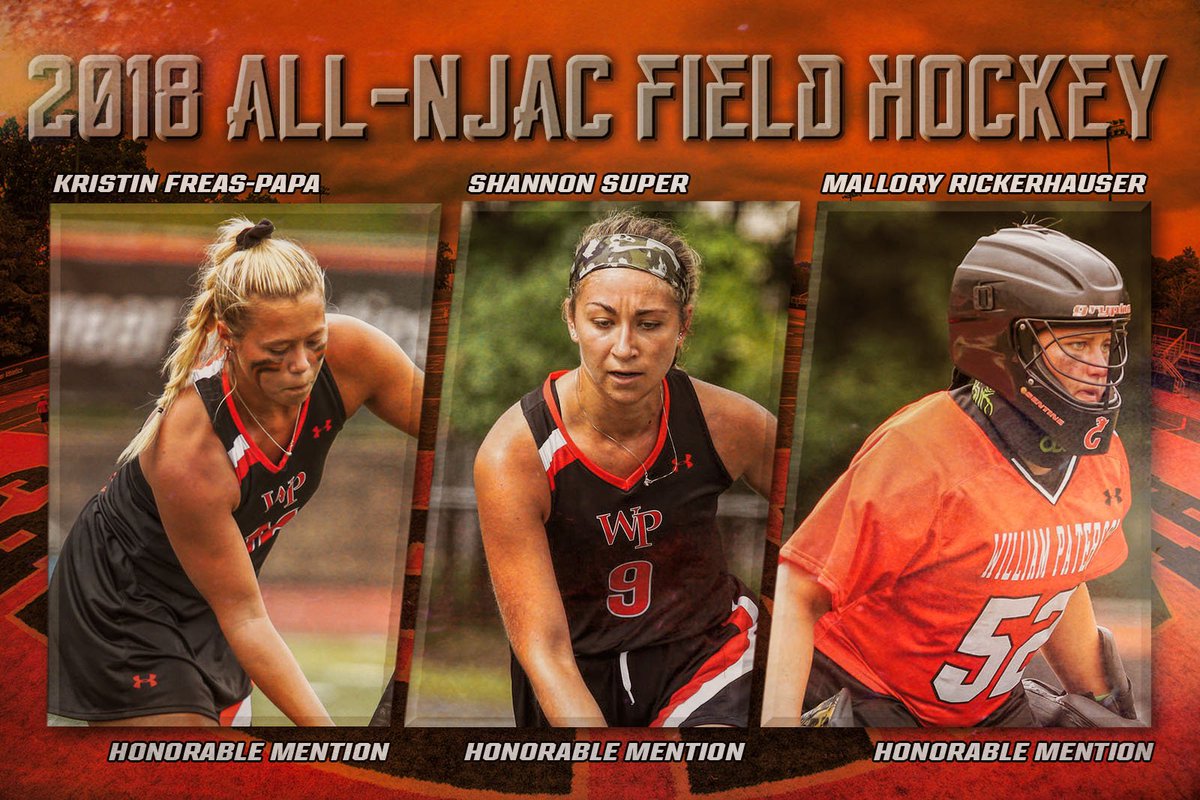 WPUPioneers's tweet photo. Congrats to #WPUFH's all-NJAC selections Mallory Rickerhauser, Shannon Super and Kristin Freas-Papa 🏑 #wpunj

🗞️https://t.co/FrUJ9wYXDV https://t.co/nBk9fYlciQ