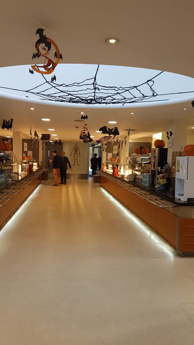 Our chef Tomasz proudly displaying the work the catering department put on for Halloween yesterday 🎃 #RadleyPeople #RadleyPlace