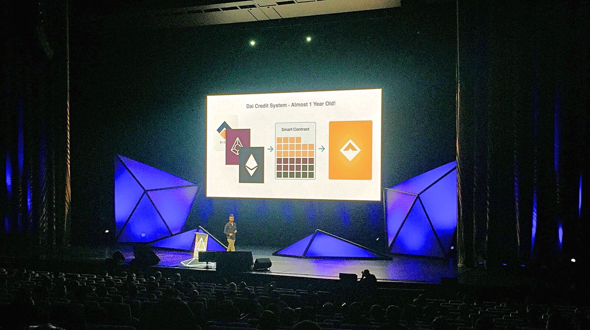 icoPntsAnalysis's tweet photo. “@MakerDAO is a supranational syndicate” - insane project, beyond the understanding of many, but very soon to be use by most - thx Andy Milenius @RealZandy for thee awesome speech.
#Devcon4 #Prague #DAI #MakerDAO https://t.co/e7FGFIL6tq