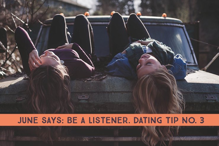 JuneDating's tweet image. June says: Be a listener. Dating tip No.3 now live on our blog: junedating.com/blog/june-says… #JuneDating