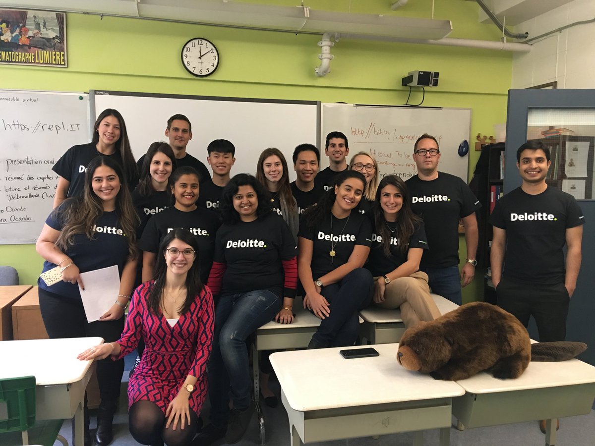 dianabaranga's tweet photo. Throwback to a few weeks ago when @UpstartED and @DeloitteCanada partnered to bring #cybersecurity and #python workshops to 100+ girls at @EdgarCramp. Let's continue to build bridges between education and industry! 👏 https://t.co/AOZYugc9O6