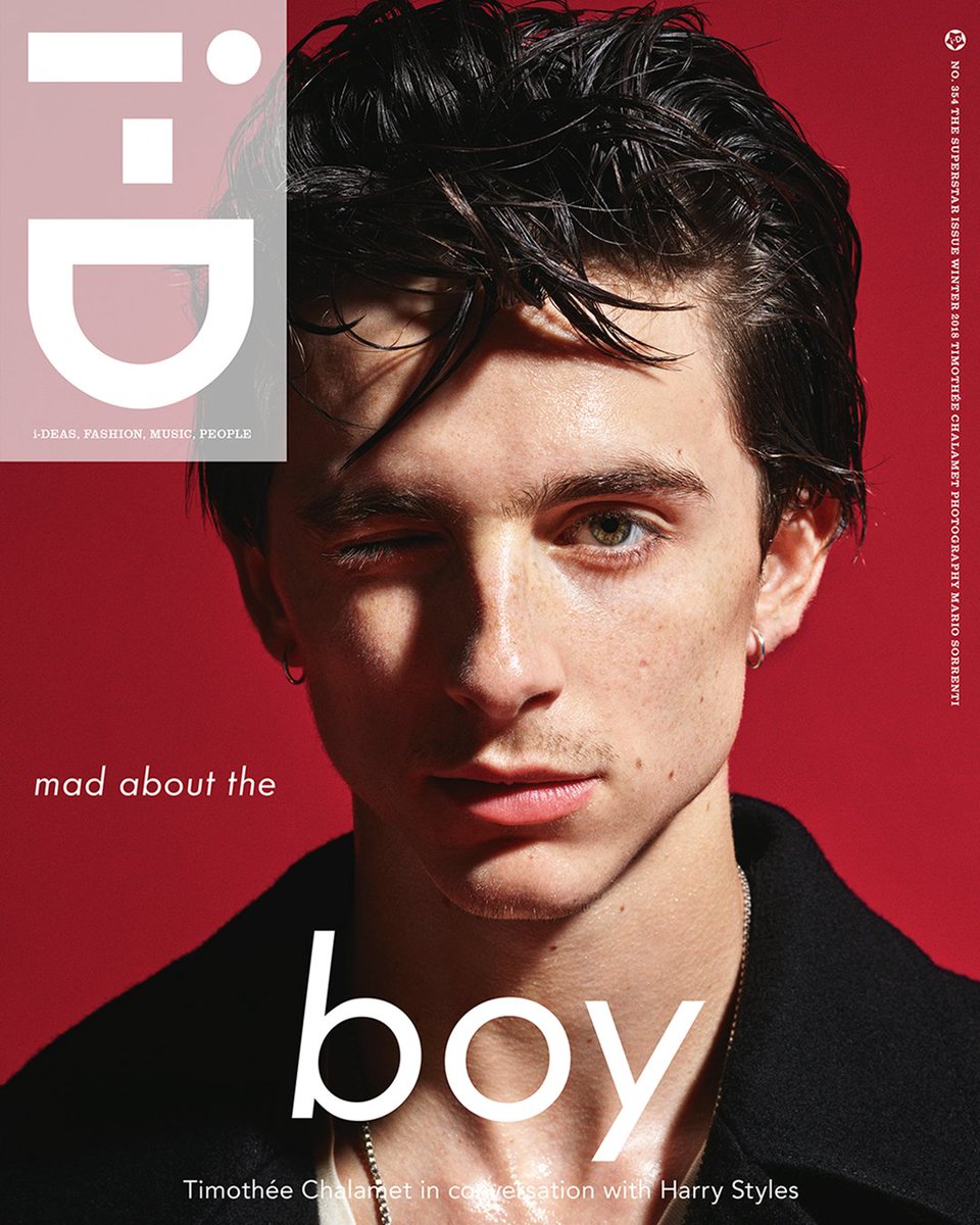 Oscar-nominated teen heartthrob and i-D cover star Timothée Chalamet spoke to award-winning musician Harry Styles about fame, social media and modern masculinity for our Superstar issue! 

Read their full interview now: bit.ly/2CVc68D