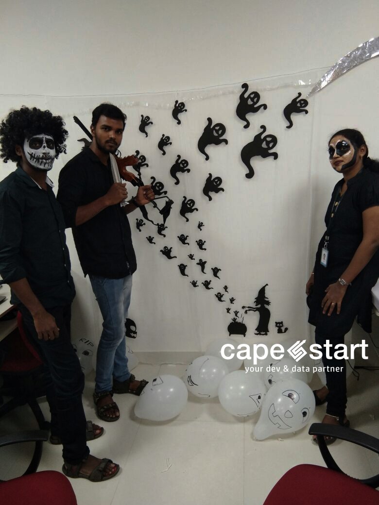capestart's tweet image. “It’s Halloween, everyone’s entitled to one good scare.”

It’s really tough not to love #Halloween &amp;amp; sometimes, it&apos;s good to get a little scared. And that&apos;s what we did! 

Witness #CapeStart&apos;s creepy #HalloweenDay celebration... only if you dare.