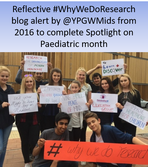 ClaireW_UK's tweet photo. On our final week of the #WhyWeDoResearch spotlight on paediatric research month, we are reflecting on an incredible blog by @YPSGWMids from 2 years ago
https://t.co/2sYekV5LhQ
@sharon_kempson @mazp74
#wecypnurses #wenurses #wegps https://t.co/6oeU3AReJz