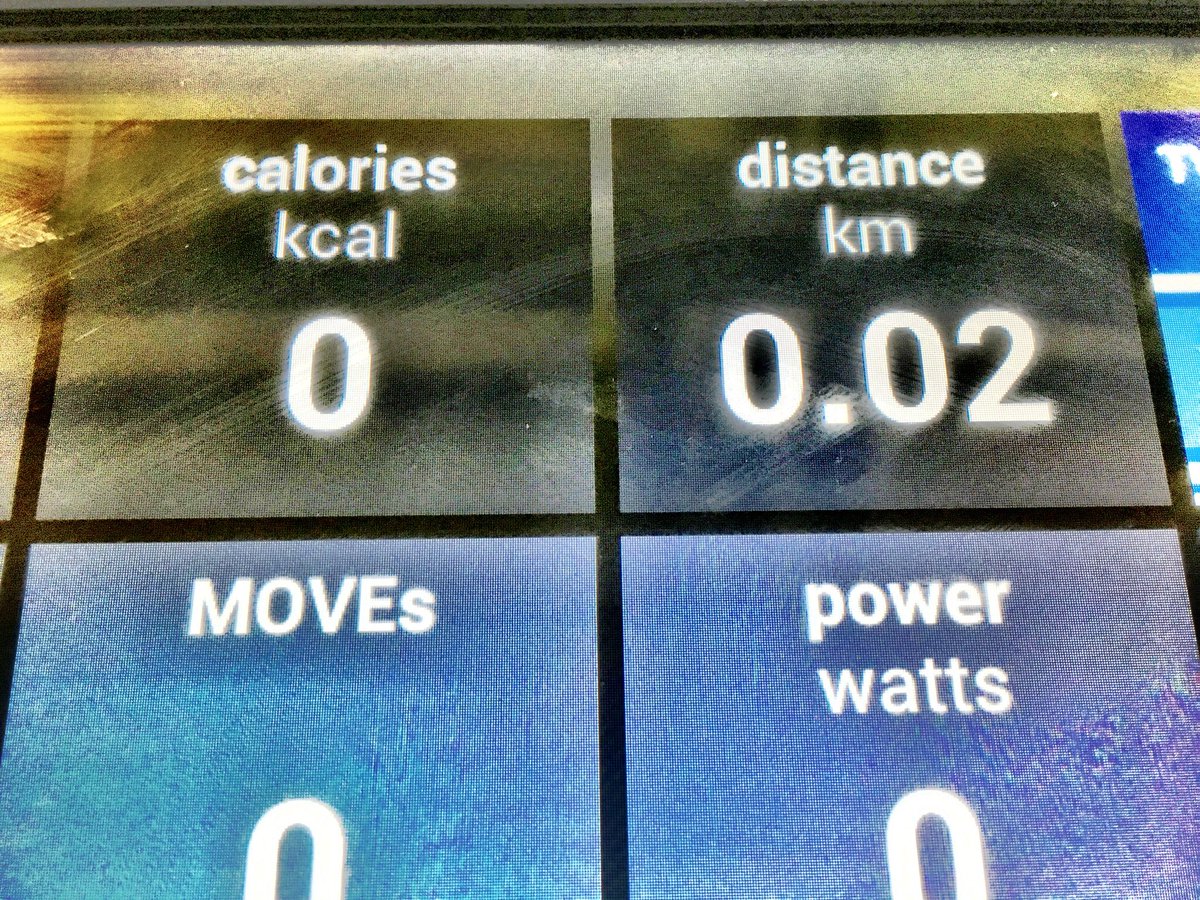 Exercise bike shows no distance & no calories