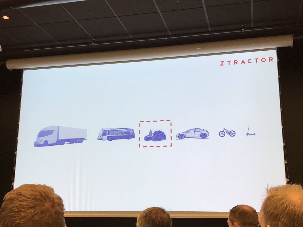 KristinDawes's tweet photo. Electric #Ztractor can lower production costs, increase efficiency and market access due to zero emission, says @BakurKvezereli at #LandTek2018 https://t.co/jKjuFqMzOP