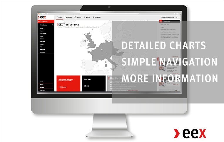 eexgroup's tweet photo. #EEX presents its #transparency website with enhanced features and new design. Have a look: https://t.co/D0ykuIUhG3 #centralplatform https://t.co/68coSqh583