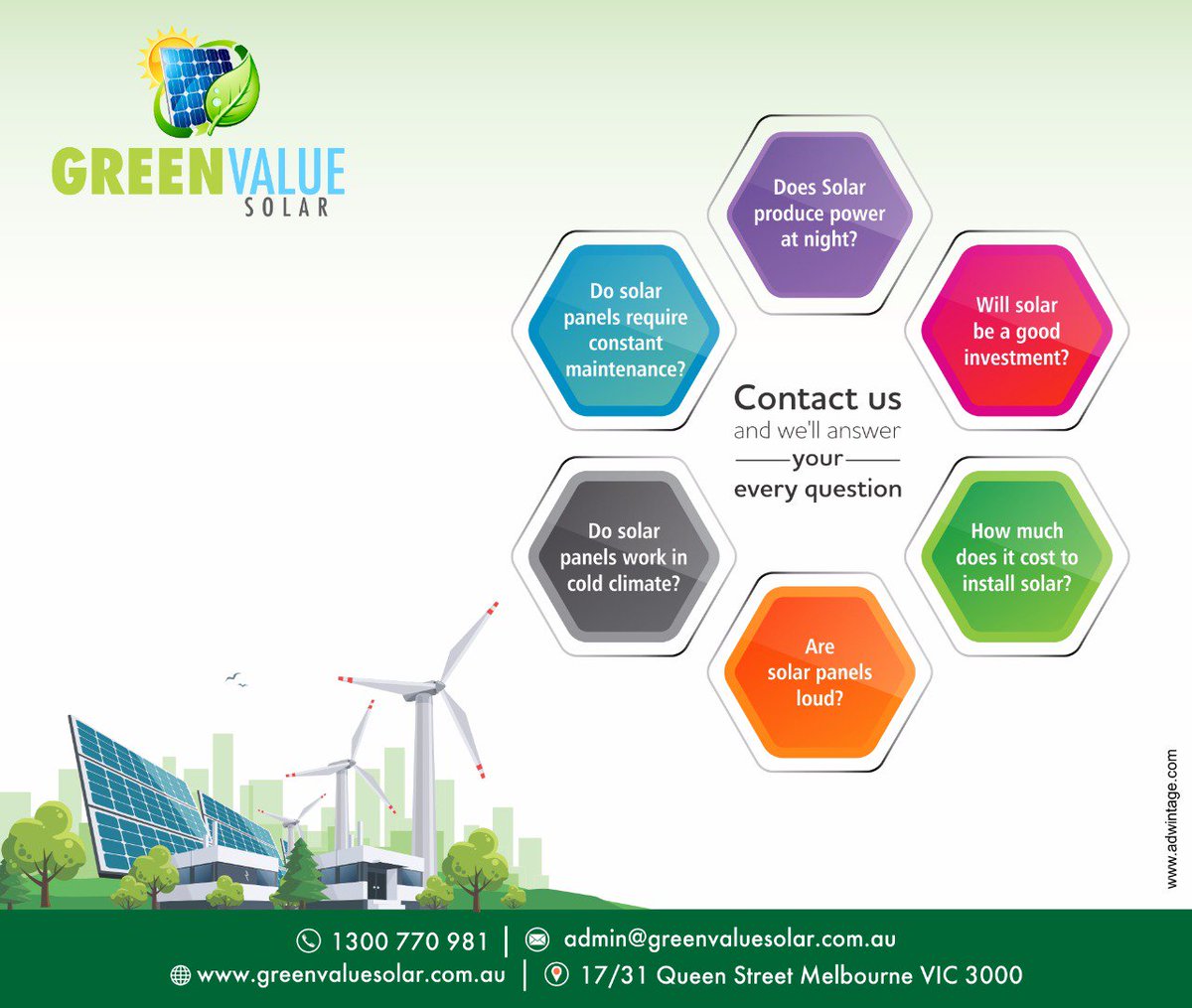 greenvaluesolar's tweet image. Bold decisions often raise some questions! Switching to solar might bring in numerous questions along so contact us and we'll answer your every question.

To know more, click here bit.ly/2zvXUB6

#SolarPower #SolarEnergy #SolarPanel #GreenValueSolar