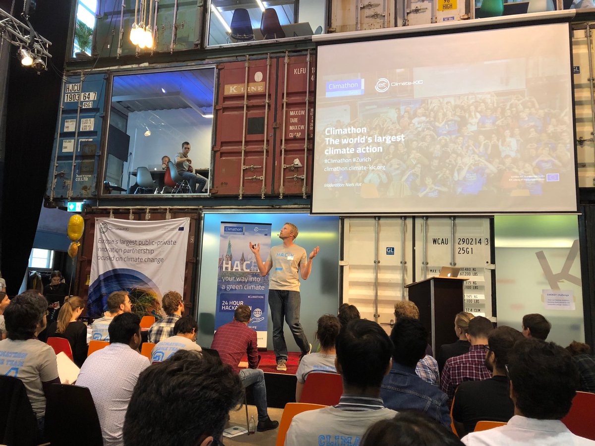 Alpiq's tweet photo. Congratulations #Oysterlab! Our cleantech incubator won the Climathon Zurich with its solution to help public administrations set up and support micro-communities investing in renewable heating systems. #Climathon2018 #energyinnovation #energyefficency #energymanagement https://t.co/mlHLqn2rUy