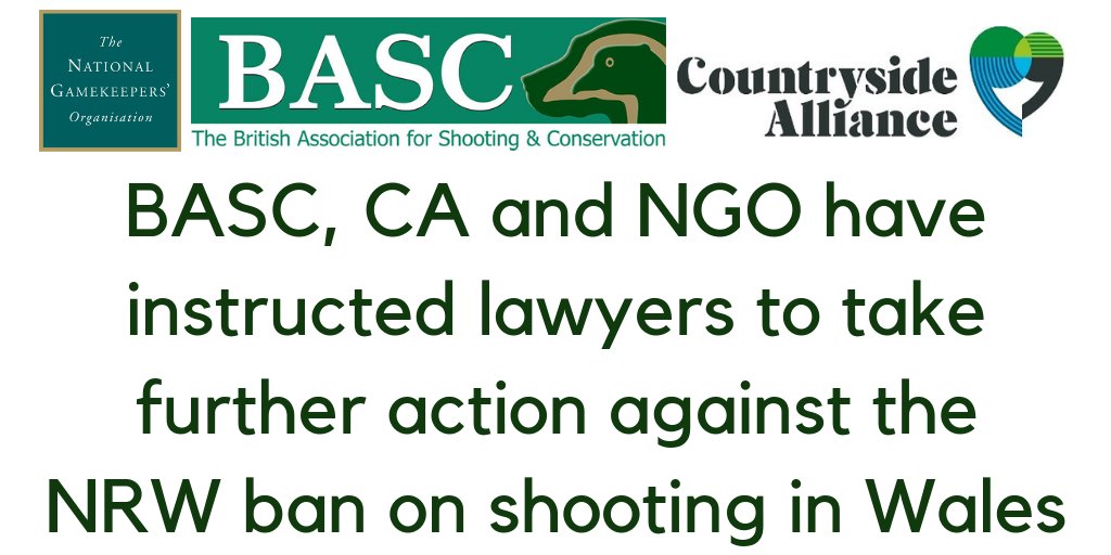 Lawyers acting on behalf of BASC, <a href="/CAupdates/">Countryside Alliance</a> and <a href="/NationalGamekee/">National Gamekeepers</a> have now issued a letter before action to <a href="/NatResWales/">Cyfoeth Naturiol Cymru | Natural Resources Wales</a> and may seek a Judicial Review, which they will jointly fund. 

Read more here: buff.ly/2SzCjPs