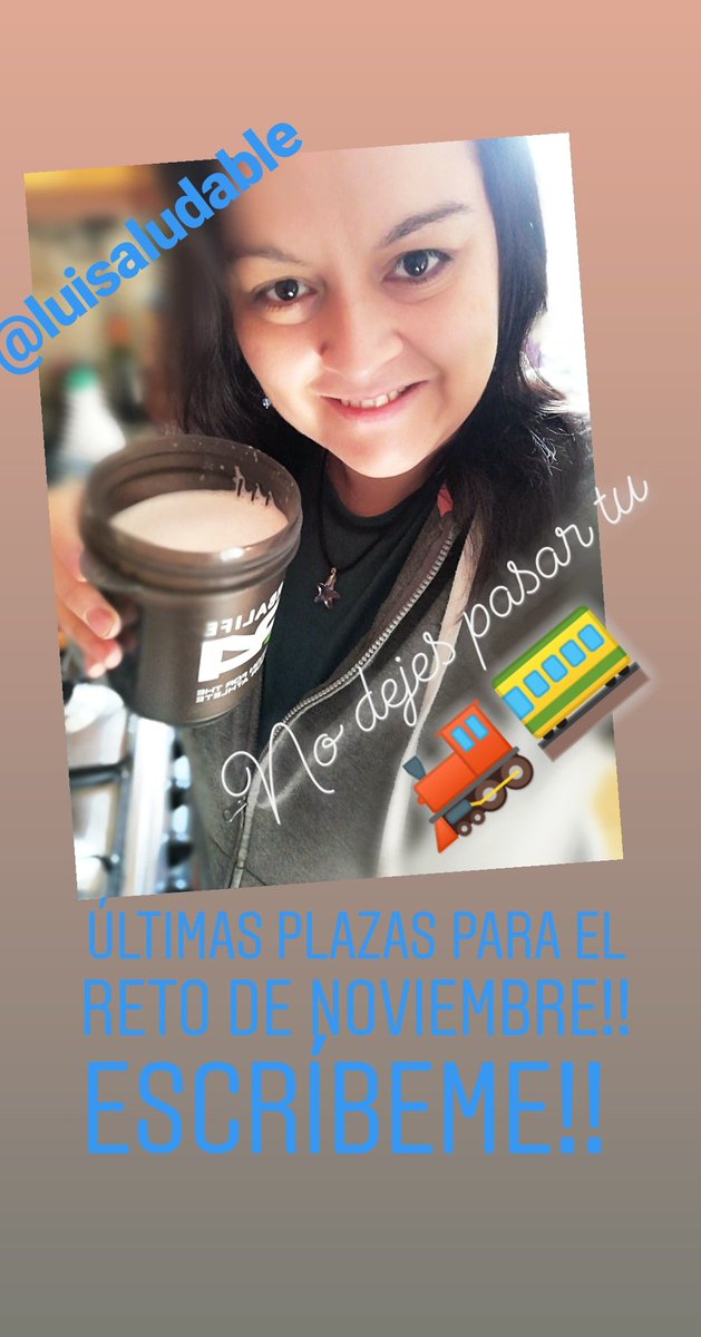 luisaludable's tweet photo. Comienza en breve el reto de Noviembre. Últimas plazas!!
#perderpeso #adelgazar #engordar #ganarmasamuscular #comiendomejor https://t.co/3WeZQUuM9C