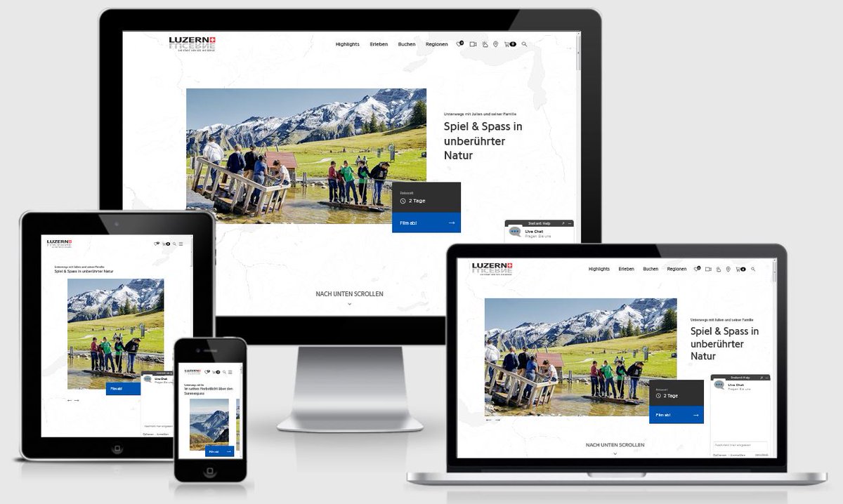 Neues Onlineportal luzern.com ist online!
Das umfangreiche Portal wurde durch <a href="/CS2switzerland/">CS2 - Switzerland</a> erfolgreich gelauncht. An dieser Stelle bedanken wir uns bei @I_love_Lucerne für die tolle Zusammenarbeit! <a href="/typo3/">TYPO3 Project</a> #digitaLucerne #MyLucerne #LakeLucerneRegion