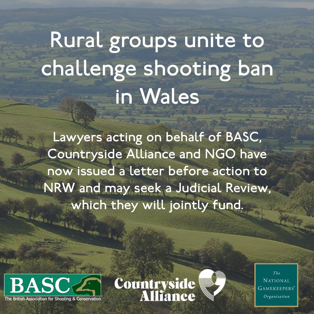 We've joined forces with <a href="/BASCnews/">BASC</a> and <a href="/NationalGamekee/">National Gamekeepers</a> to challenge the <a href="/NatResWales/">Cyfoeth Naturiol Cymru | Natural Resources Wales</a> ban of pheasant shooting on public land 

Learn more here ➡️ bit.ly/2zjvQPT
