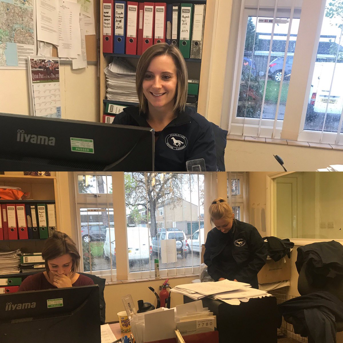 stablecare's tweet photo. The girls trying on the new uniforms form size #NewUniform #Workwear #Stablecare https://t.co/hRNPFZncK4