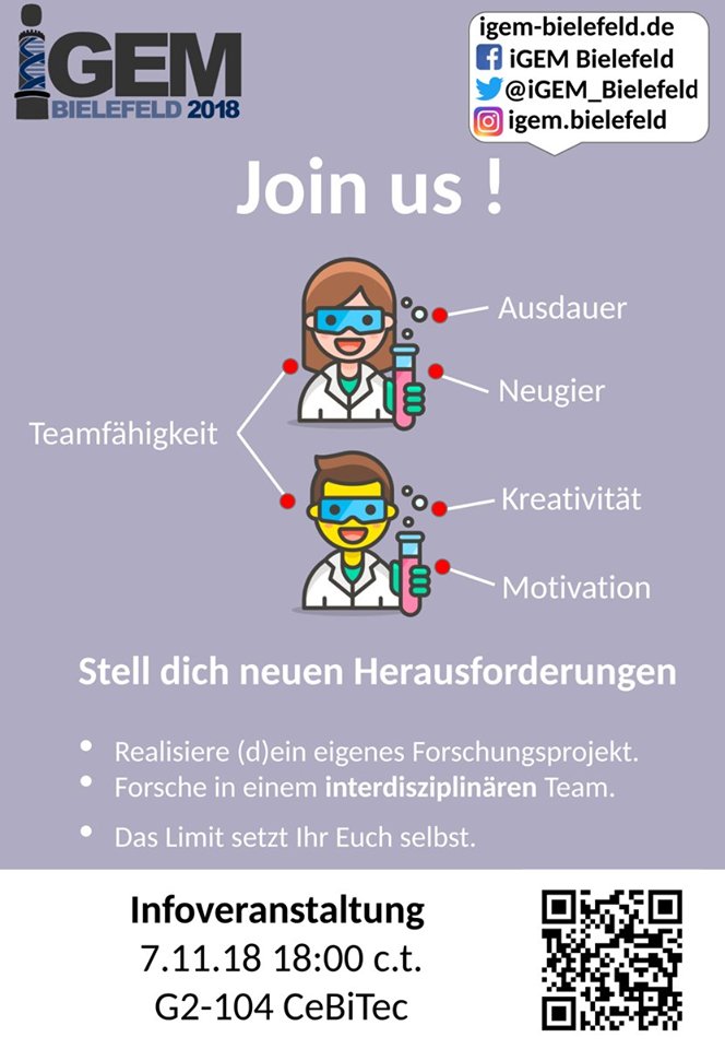After a great #iGEM2018 experience, we are recruiting the new team for #iGEM2019: <a href="/iGEM_Bielefeld/">iGEM Bielefeld-CeBiTec 2024</a> - <a href="/CeBiTec/">CeBiTec</a> 2019 <a href="/unibielefeld/">Bielefeld University</a> igem-bielefeld.de #bielefeld #biology #Biotechnology #biochemistry #biophysics #Bioinformatics .... #Diversity #DiversityIsStrength