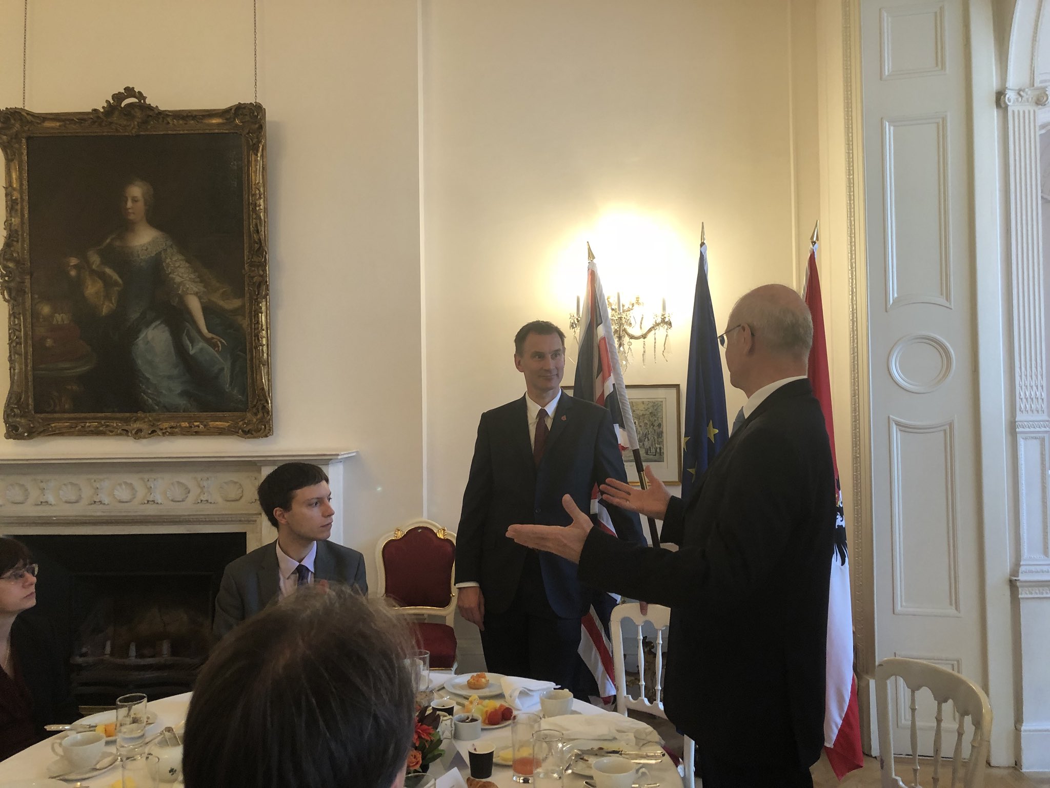 Happy birthday to speaking to EU ambassadors over breakfast. Thanks to  