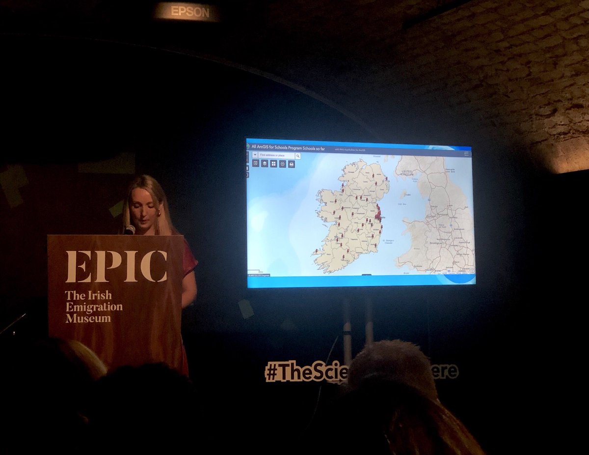 mshcoogan's tweet image. Thanks to the @GISinSchools organisers and speakers for a very informative launch in the @EPICMuseumCHQ this morning! Looking forward to learning more this afternoon at the workshop #ArcGISforSchools #jcgeography #lcgeography