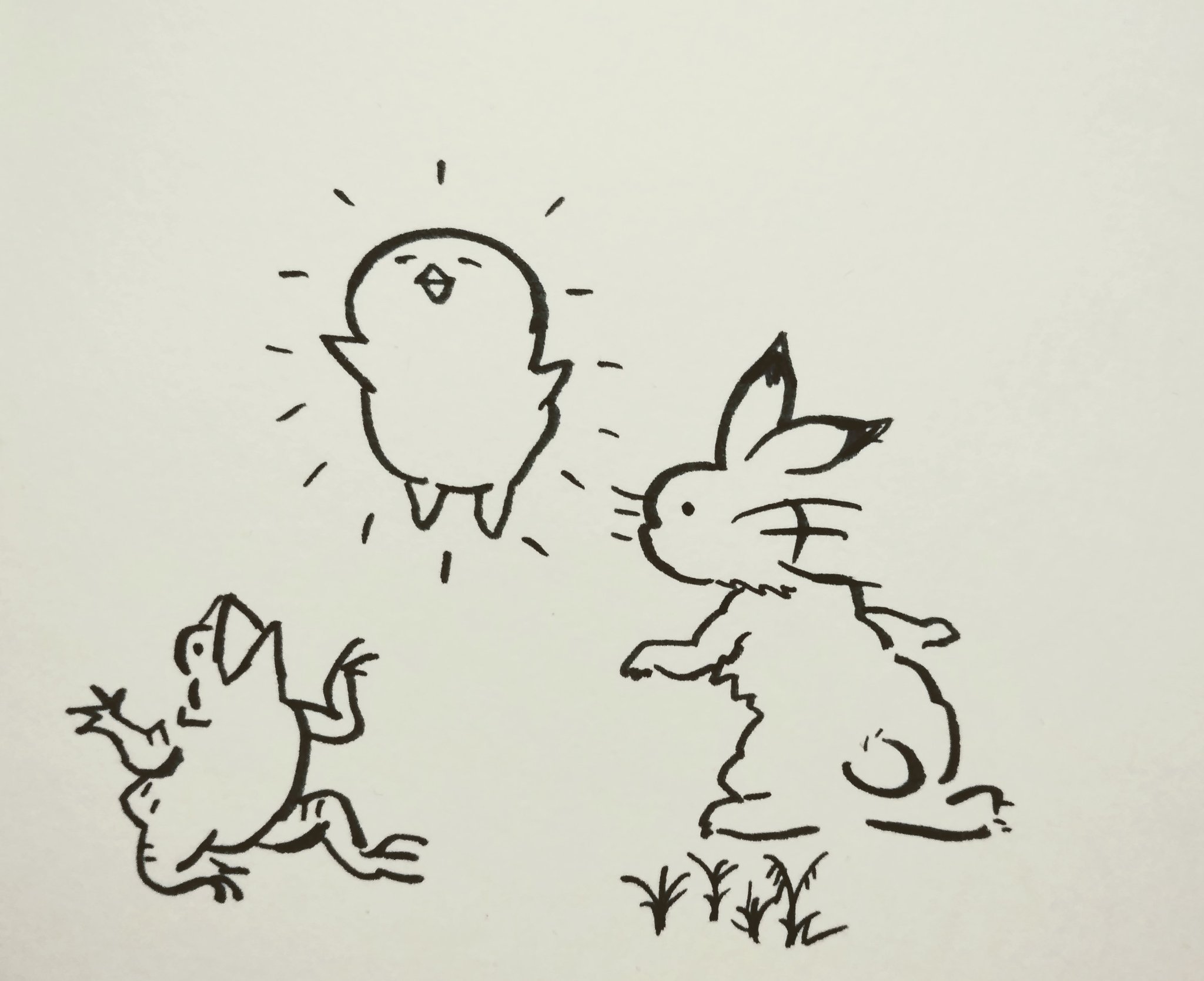 うぱ Na Twitteru とり獣戯画 イラスト 鳥獣戯画風 T Co Skkglq1w2u Twitter