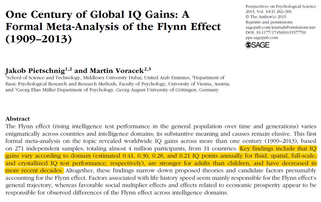 Iq And Fade Out Effect Environmental >> Steve Stewart Williams على تويتر 3 Iq Scores Have Been Increasing Iq And Fade Out Effect Environmental >> Steve Stewart Williams على تويتر 3 Iq Scores Have Been Increasing