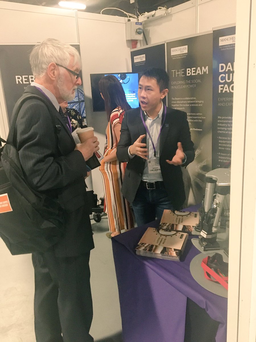 RAIN_hub's tweet photo. The stand is already getting busy with @dannywang2016 here describing the tech they’ve brought from @UoN_MCMGroup https://t.co/2szWwCw79H