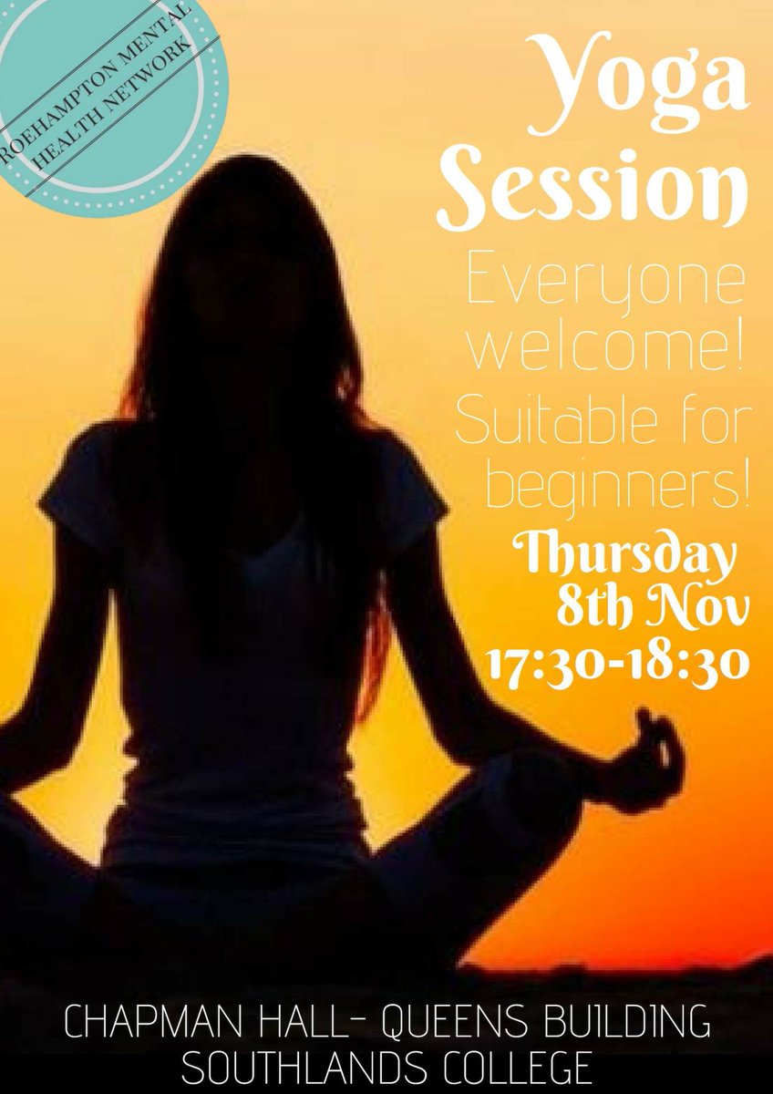 EXCITING EVENT! We have a yoga session next Thursday 8th November! Everyone is welcome! The best part is that it’s free!