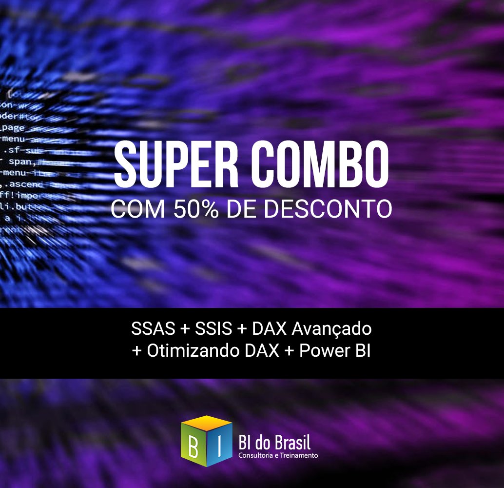 BIdoBrasil's tweet photo. Combo #SSAS + #SSIS + #DAXAvançado + Otimizando #DAX com 50% de Desconto e ainda leva de Bônus o Curso de #PowerBI! Você não pode perder essa chance!
https://t.co/M9TudO2K2D

#businessintelligence #datascience #dataanalytics #bidobrasil #eadbidobrasil #ensinoadistancia #ead https://t.co/xamQCvmARH