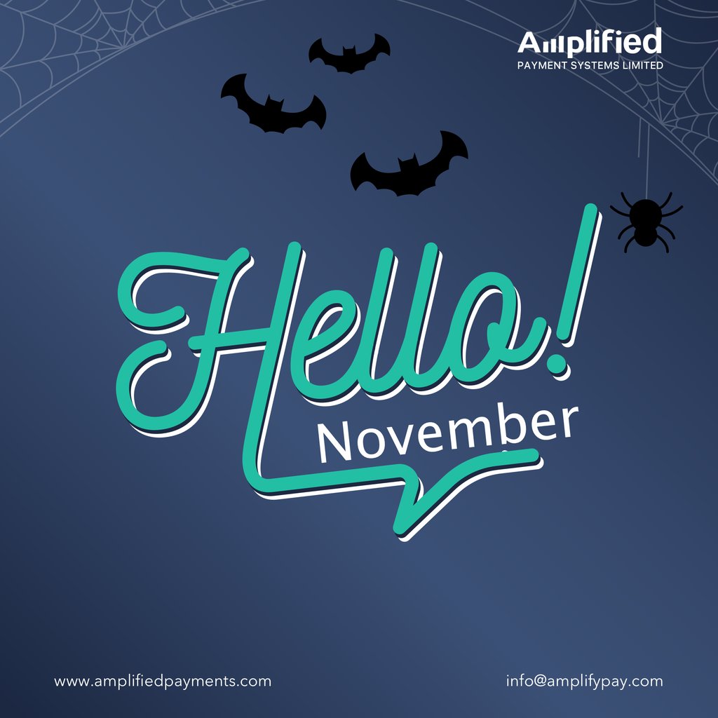 The year is almost over. Happy New Month!!! #Amplify #fintech #Halloween2018