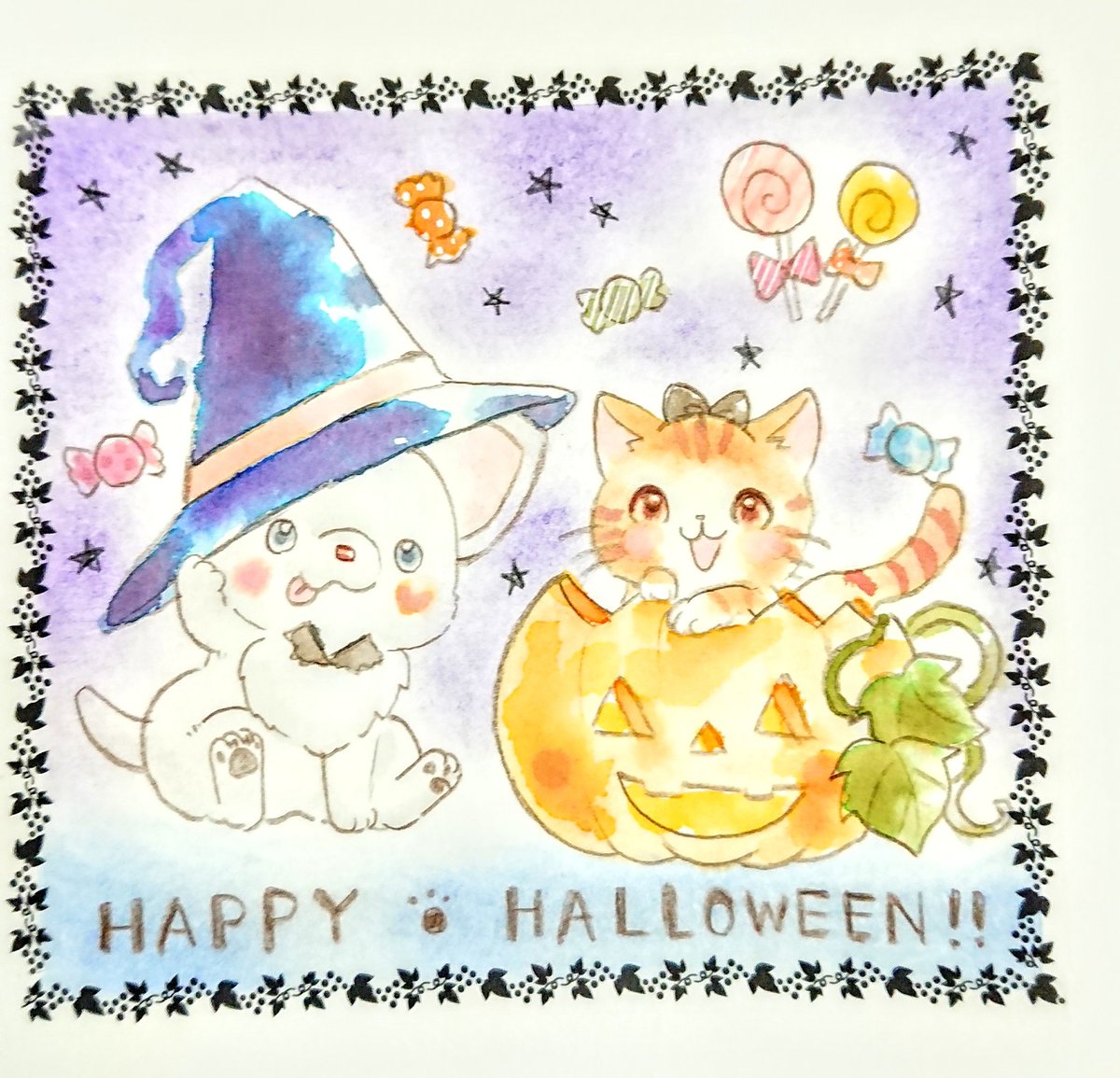 伊藤みんご 3巻1 6発売 On Twitter ハロウィンイラストのメイキング