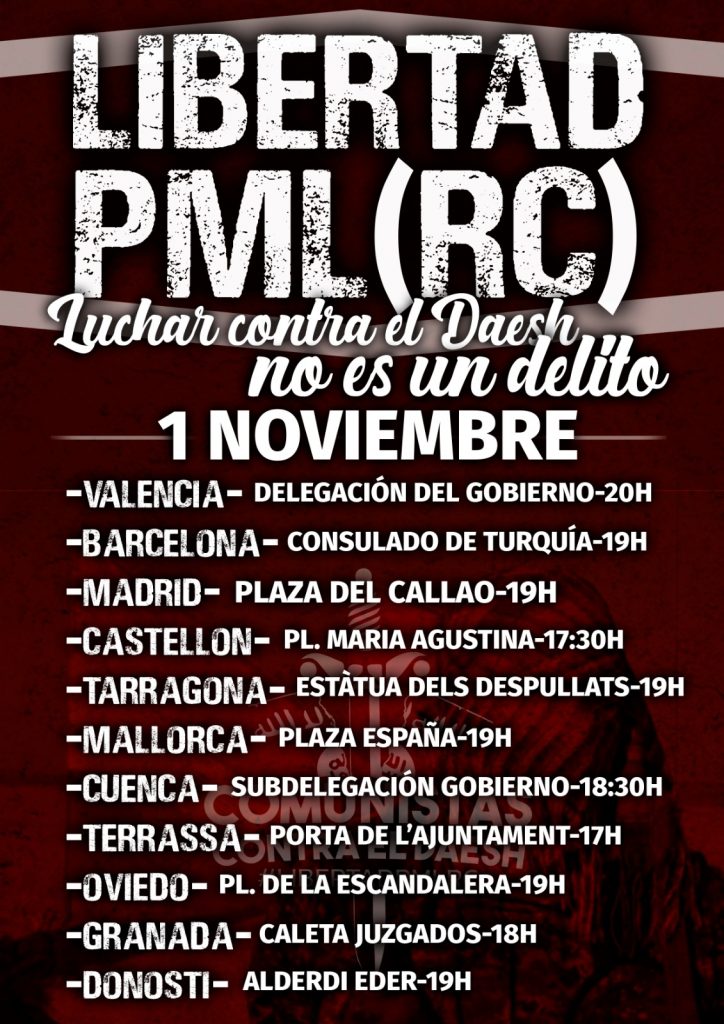MLKP_IB's tweet photo. -Urgent Action Call-
"Calm waters do not make good sailors. Our comrade Roberto Vaquero is not going to surrender and so the Party. We will take all the sources and fight on the streets. Our best defense is to keep developed our activity more than today." #PMLRC #Libertad https://t.co/pXeuTFlSH8