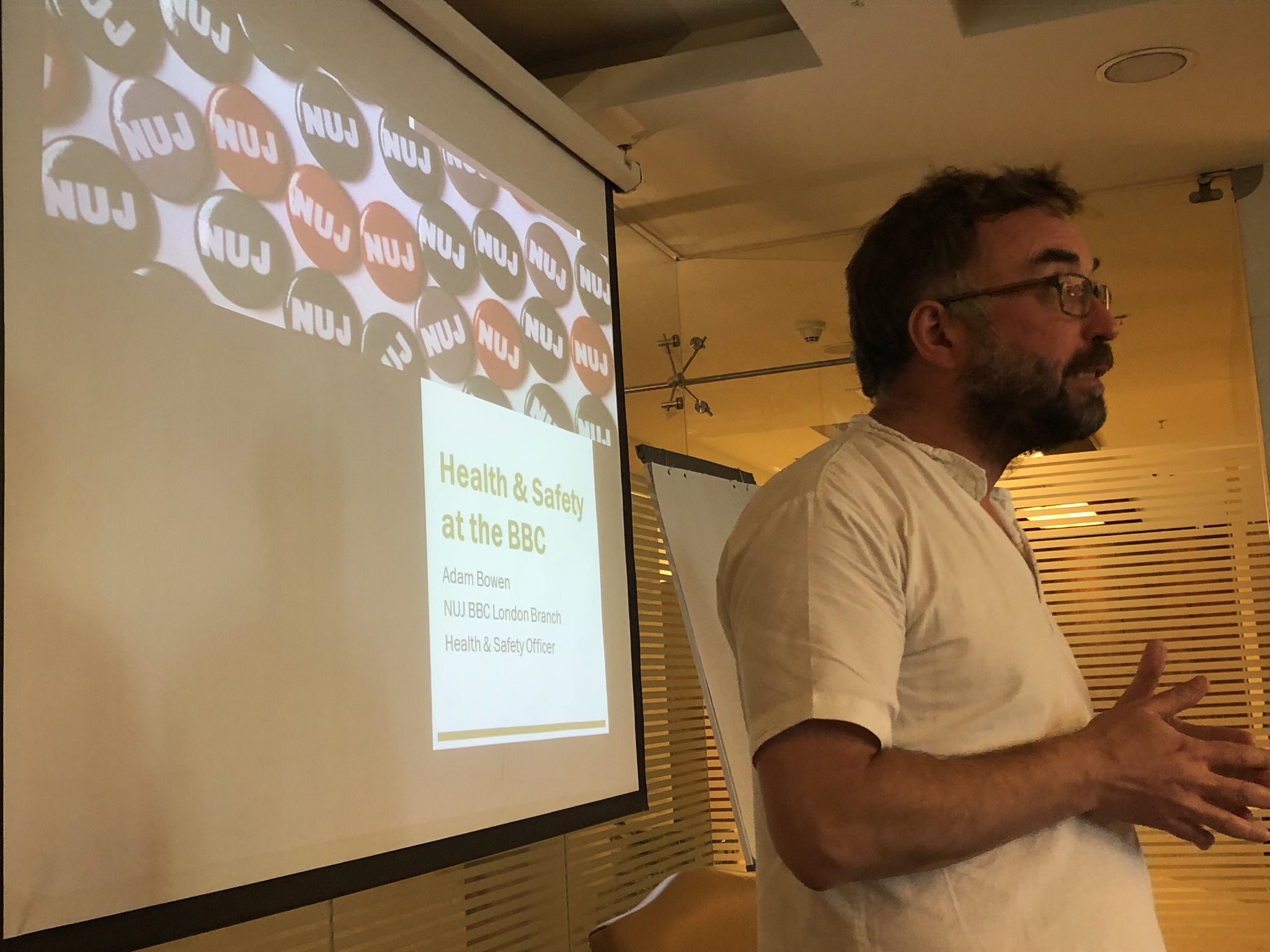 Ifj Auf Twitter Beirut Adam Bowen Nuj Health And Safety Officer At c Presents The Safety Agreement Between The Nujofficial And cnews L Ifj Workshop Employers Duty Of Care For Journalists And