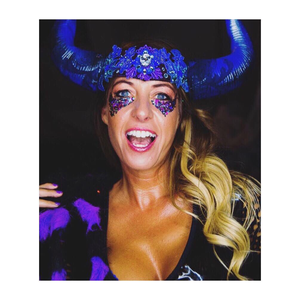 Halloween makeup for the amazing @ladywimbledon can we do it all again please? 💜 
 #ncsupperclubs #eyesofladyw 
#halloween #halloweenmakeup #hallweencostume #happyhalloween