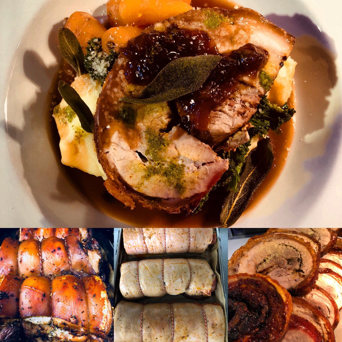 Beautiful Crispy Pork Porchetta with Parmesan Mash <a href="/minglai24/">Ming Lai</a> <a href="/christinabenj/">Christina Benjamin</a> <a href="/AlexCirillo1/">Alex Cirillo</a>