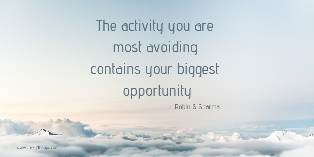 CrazyforHappy's tweet image. Get out there and grab it! What are you waiting for? I have to keep telling myself this on a daily basis! Some great words to live by. #grabtheopportunity #seizetheday #stopavoiding crazy4happy.com/stop-avoiding/