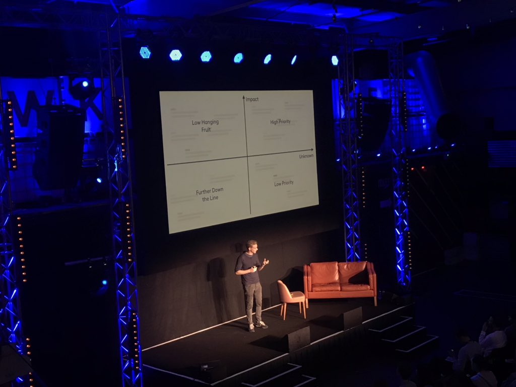 Love the design structure <a href="/michaelwillmott/">Michael Willmott</a> from <a href="/beryl/">Berylyang1981</a> is explaining. Collaborative work across multiple teams. #jamconf18