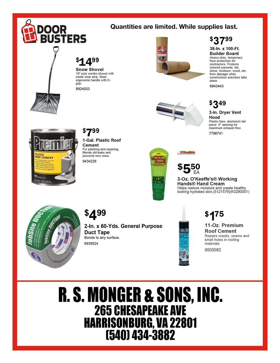 We have new DoorBuster deals starting today, through the end of the month, while supplies last. Happy November!
