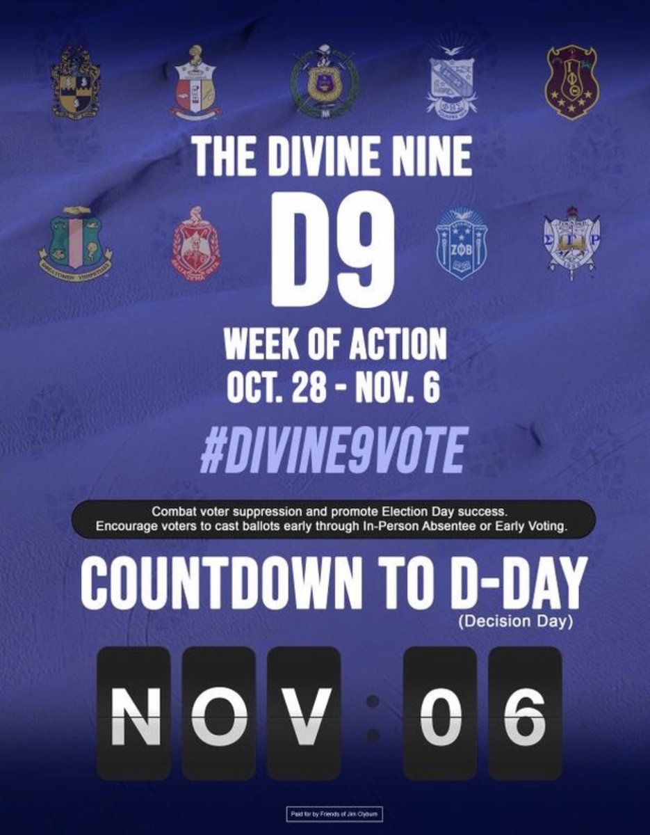 Make Your Voice Heard on Nov. 6! #Divine9Vote