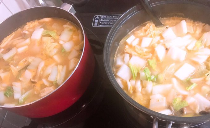 キムチ鍋のtwitterイラスト検索結果 古い順