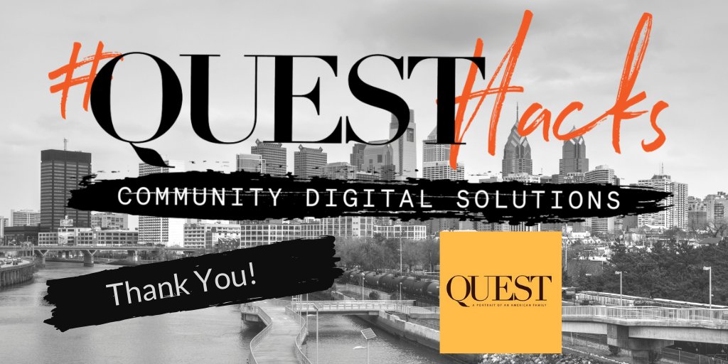 Thank you to our partner <a href="/questthedoc/">Quest the Documentary</a> - QUEST Community Impact Campaign! #QUESTHacks kicks off this Fri., Nov. 2nd! Register here for Kick Off Night ow.ly/dH8t30mpdEO. Then join us for Project Day on Sat., Nov. 3rd! ow.ly/Efvm30mpepN These events are FREE but RSVP!