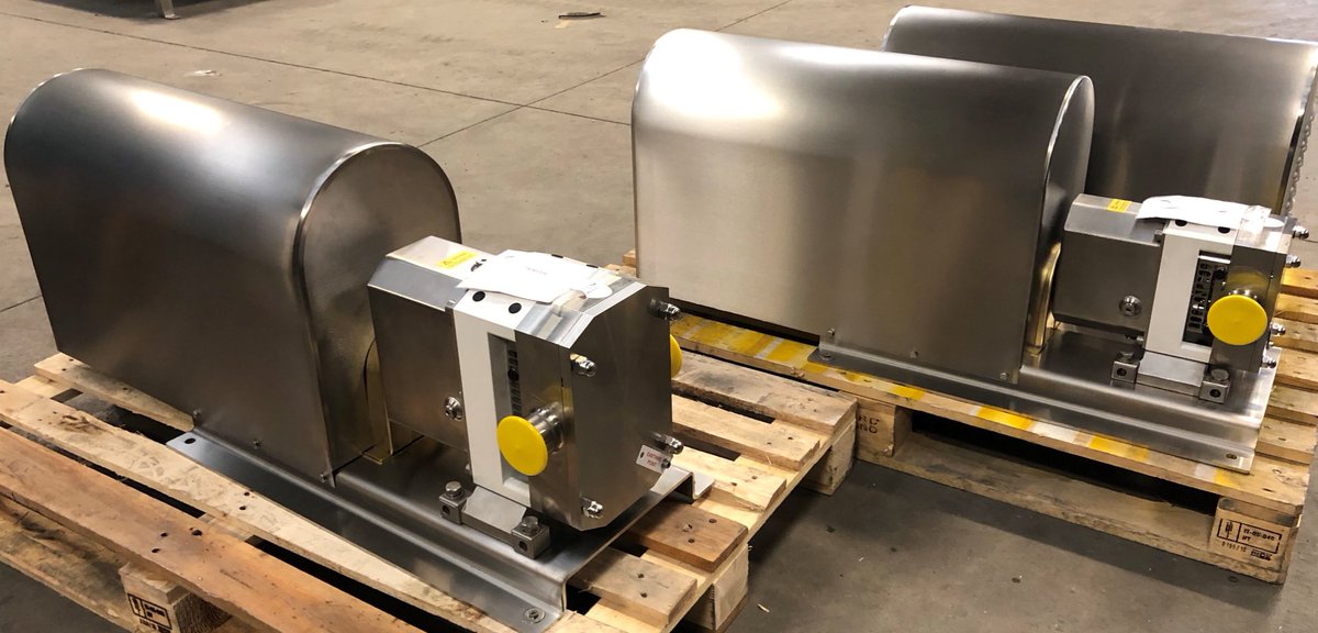 npsengineering's tweet image. An example of our #hygienic Sterilobe rotary lobe pumps fully baseplated units awaiting packaging and shipment. NPS are one of the largest worldwide distributors for Wrightflow Technologies, formerly Johnson Pump Uk selling into the #food &amp;amp; #pharma sectors