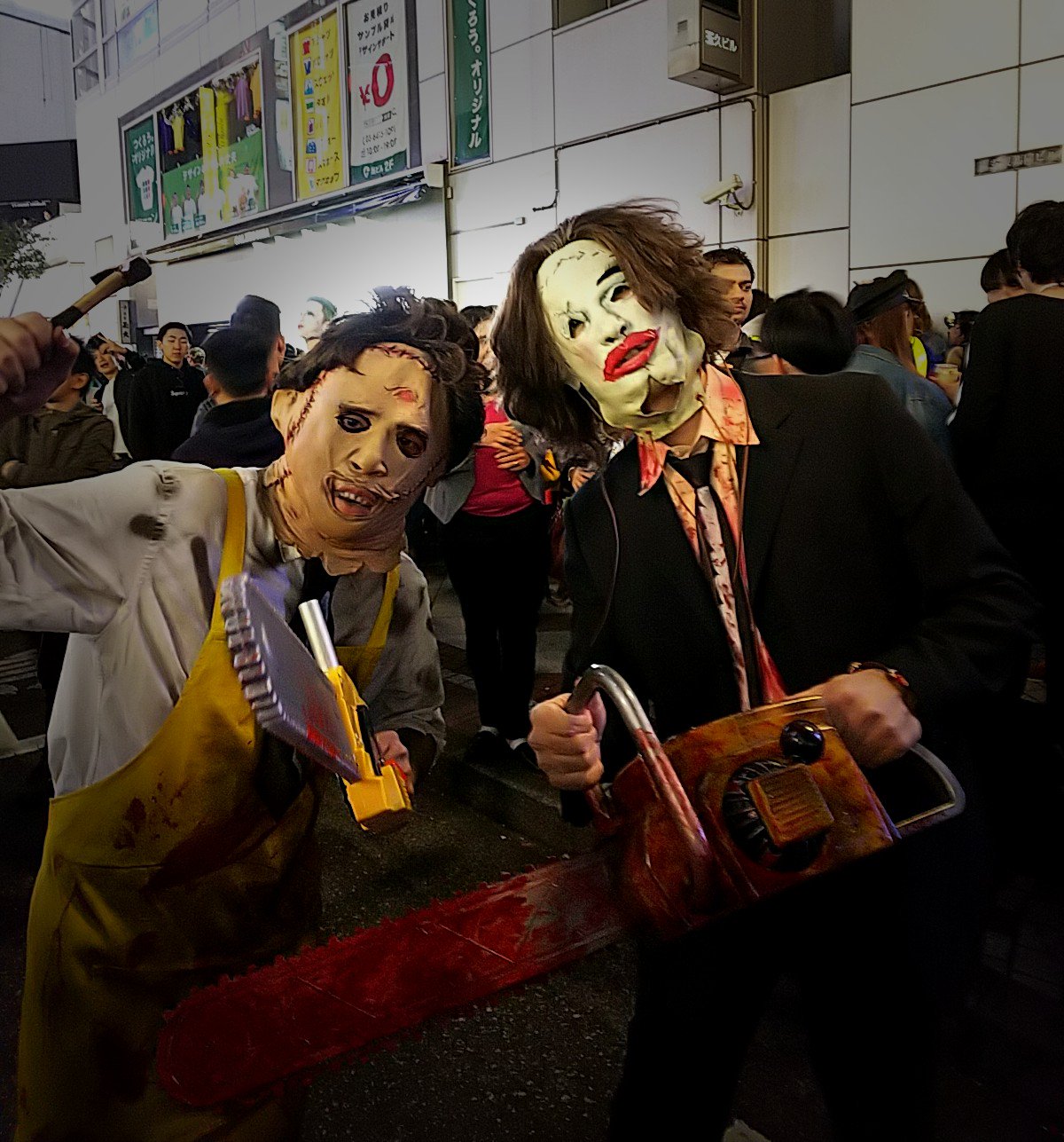 悪魔のグラップラー 涼子 Twitterissa 渋ハロ 渋谷ハロウィン レザーフェイス ジェイソンいた ジェイソンvsレザーフェイス 嬉しい写真 T Co Rkbhqzi13k Twitter