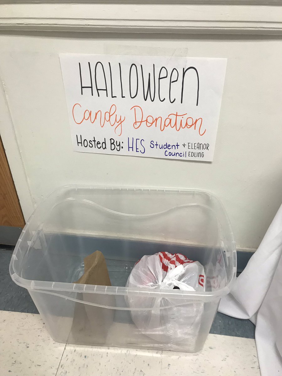 Don’t forget to bring in leftover Halloween Candy!