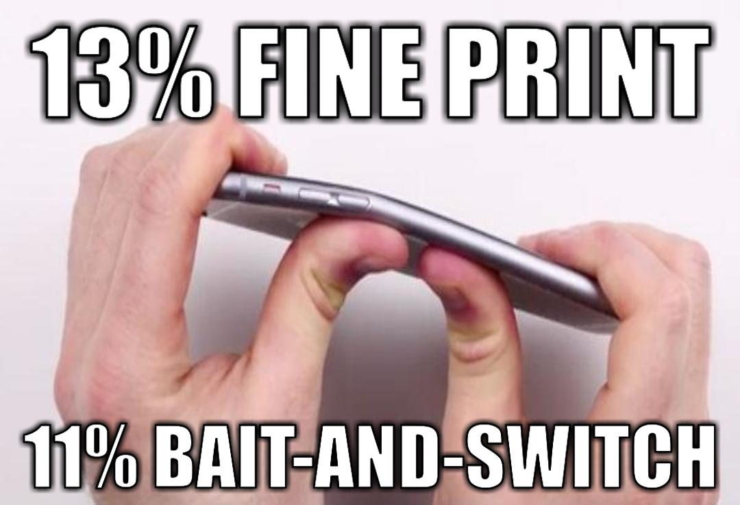 ProfilingBigTek's tweet image. #APPLE IS #SCAMS
13% #FINE_PRINT
11% #BAIT_AND_SWITCH
11% #TECHNICAL_SUPPORT_SCAM
10% #BOILER_ROOM
8% #ADVANCE_FEE_SCAM
(inferred from #BigData #Wikipedia) #SiliconLeaks @apple #privacy #surveillance #iphoneXR #hack