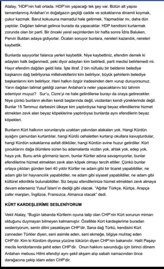 TaskinAktasHDP's tweet photo. HDP halkların iradesidir.  Bizim temsilcilerimizi halk seçer. Bu şuursuz konuşma, talimatı asıl kimin aldığını ortaya koyuyor. #HDP @HdpArdahan https://t.co/813spBVVPz