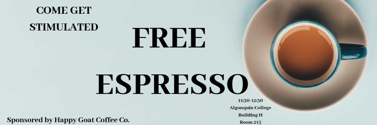 cocktologists's tweet photo. We can already tell you'll be tired tomorrow... Come join us for a free coffee!
#happygoatAC #bestbarmix #GetRdoneCAFE
@AlgonquinColleg @rocketespresso @happygoatcoffee https://t.co/IwVEuV4ZkS