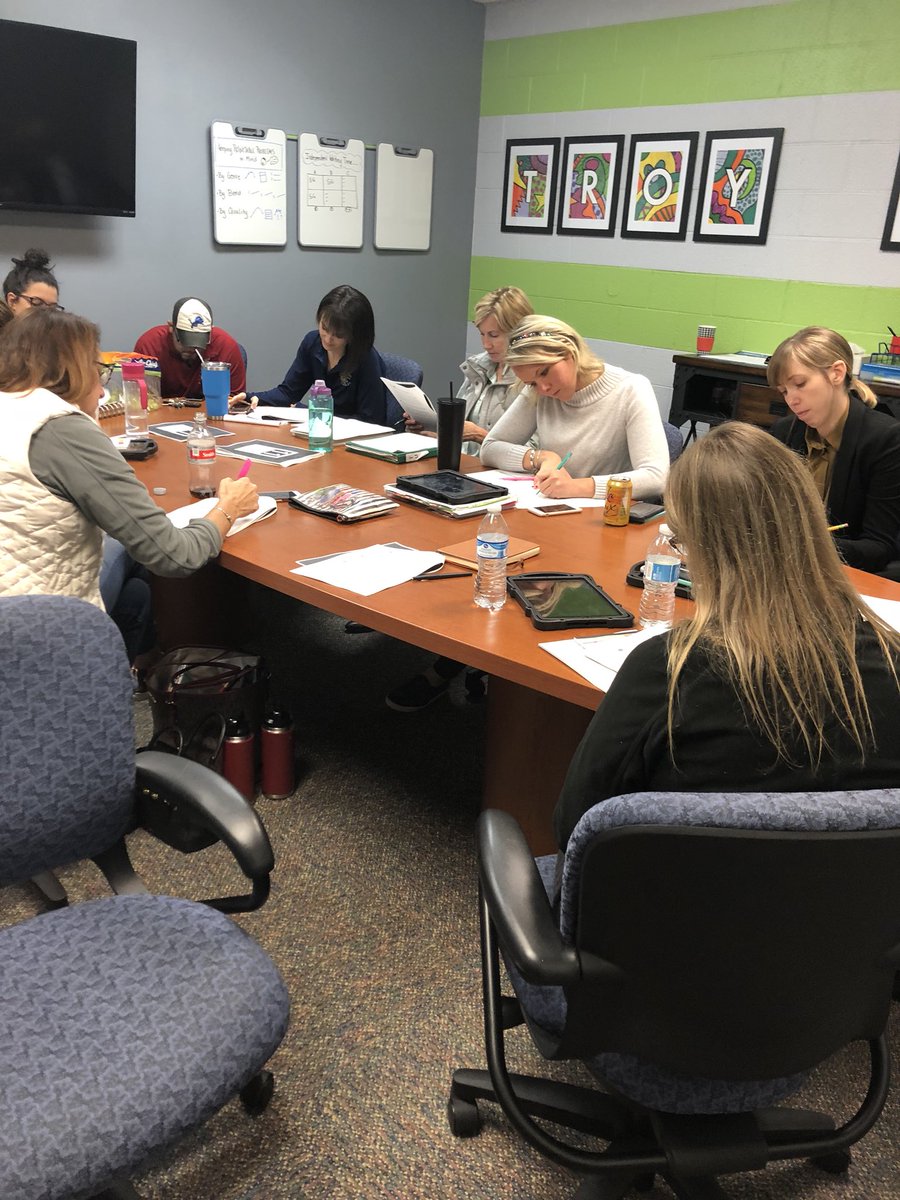 MrsHeld_TU's tweet photo. Our character team diving into the 11 principles of character education! A framework for school success!#oneTroy https://t.co/vouCf5apxH