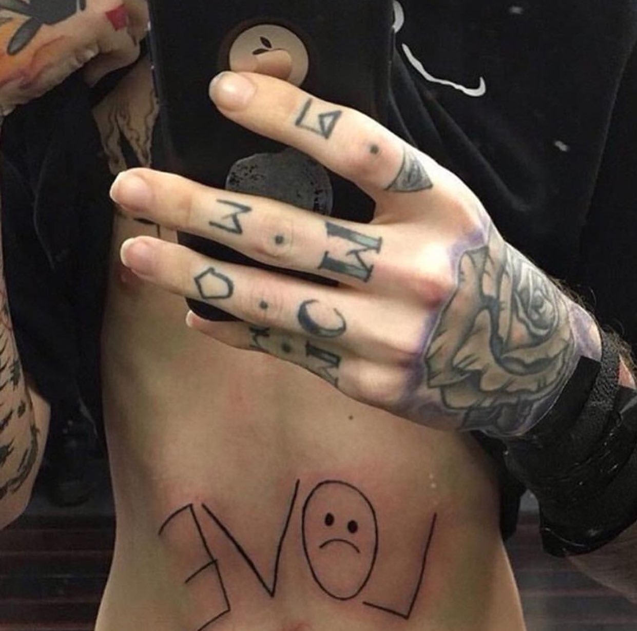 Lil Peep тату